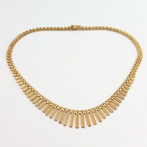 Cartier Rare Vintage Heavy 18k Solid Yellow Gold Collar Necklace